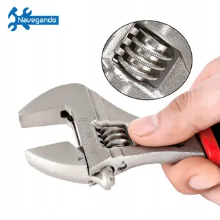 NAVEGANDO Verstelbare Moersleutelset 3-Delig Zachte Grip 150-250mm — miniatuur 4