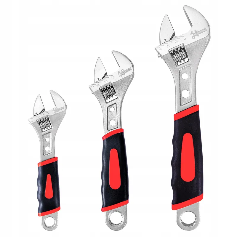 NAVEGANDO Verstelbare Moersleutelset 3-Delig Zachte Grip 150-250mm — foto 1