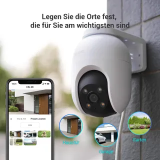 EZVIZ C8c 4K WiFi Buitencamera Pan Tilt Mens Voertuig Detectie — miniatuur 9