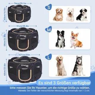 KINGCAMP Draagbare Puppyren voor Honden Katten S — miniatuur 4