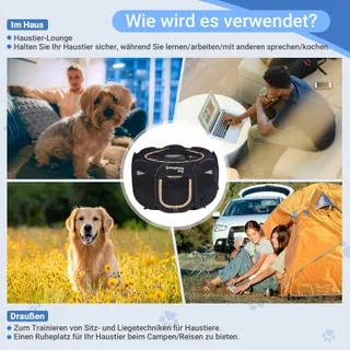 KINGCAMP Draagbare Puppyren voor Honden Katten S — miniatuur 6