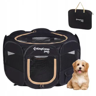 KINGCAMP Draagbare Puppyren voor Honden Katten S