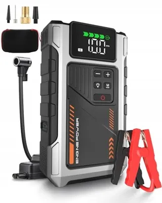 EIGOTRAV Powerbank Compressor 150PSI 6000A Tot 75L Benzine 6L Diesel — miniatuur 2