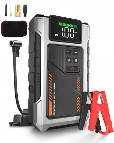 EIGOTRAV Powerbank Compressor 150PSI 6000A Tot 75L Benzine 6L Diesel — foto 2