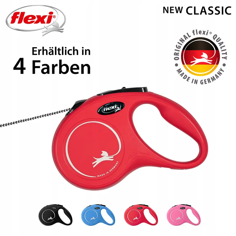 FLEXI New Classic Hondenriem S 8m Rood — foto 4
