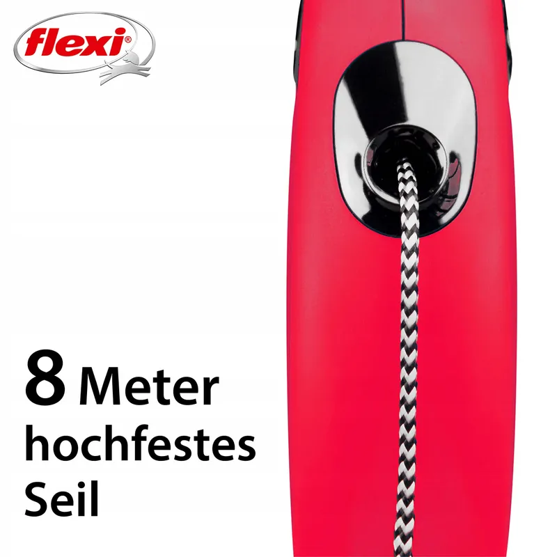 FLEXI New Classic Hondenriem S 8m Rood — foto 3