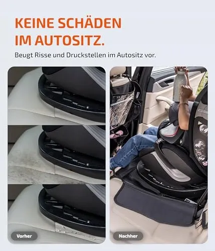 LIONSTRONG Beschermmat Voor Autostoeltje ISOFIX Waterdicht Zwart — foto 3