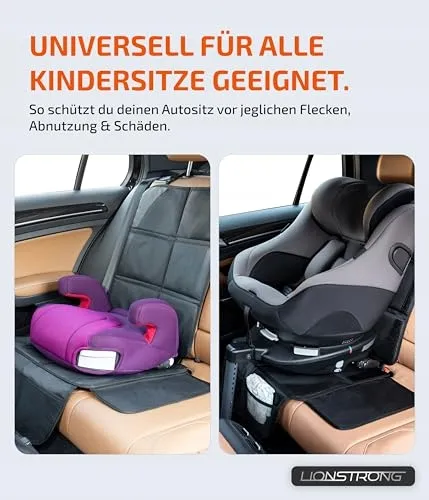 LIONSTRONG Beschermmat Voor Autostoeltje ISOFIX Waterdicht Zwart — foto 2