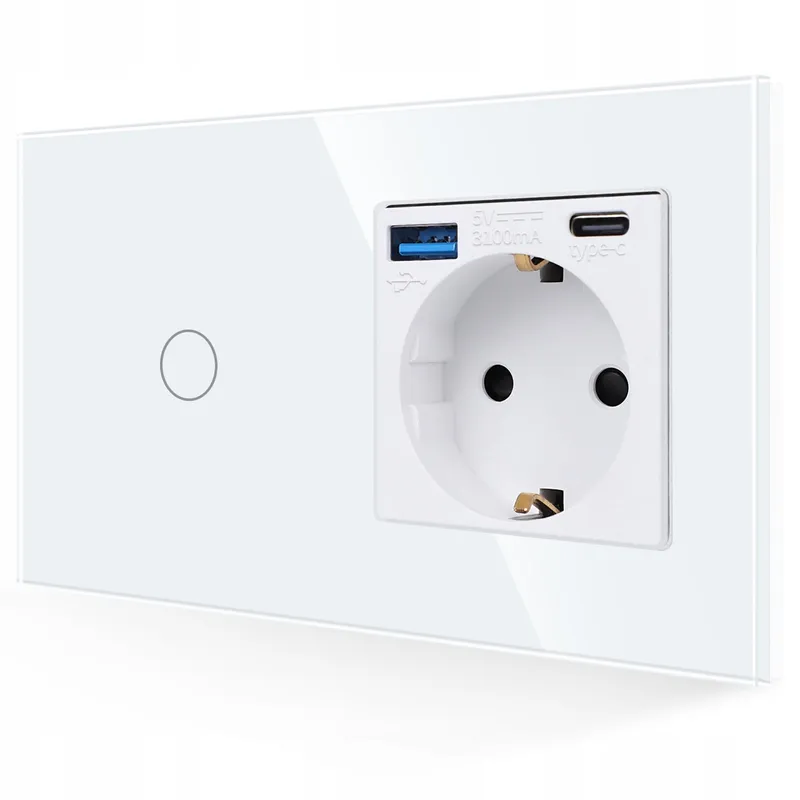 JIMEIDA USB Stopcontact 20W Snelladen met Lichtschakelaar Versie 2 — foto 1