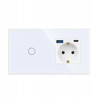 JIMEIDA USB Stopcontact 20W Snelladen met Lichtschakelaar Versie 2 — miniatuur 2