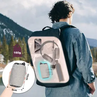 CIROLD Ergonomisch Opblaasbaar Reiskussen Nek Roze — miniatuur 3