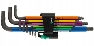 WERA Inbussleutelset Metrisch 9-delig BlackLaser Kleurrijk — miniatuur 4