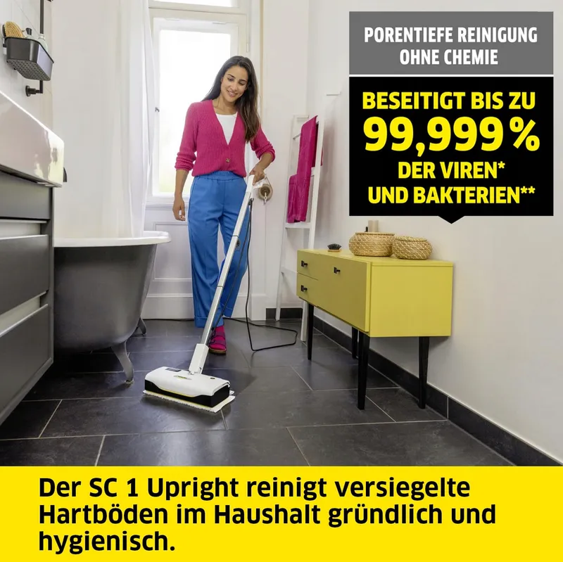 KÄRCHER SC 1 Stoomreiniger 30s Opwarmen 30m² 0,2L 1300W — foto 3
