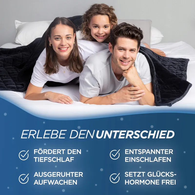 SAMTHUS Verzwaringsdeken 135x200cm 3kg Oeko-Tex Gecertificeerd Zwart — foto 3