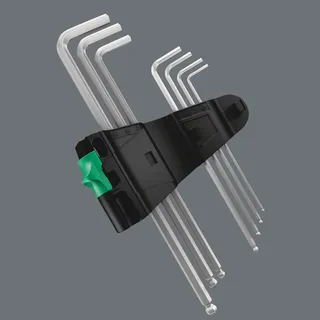 WERA Haakse Sleutelset Metrisch 9-delig Verchroomd — miniatuur 4