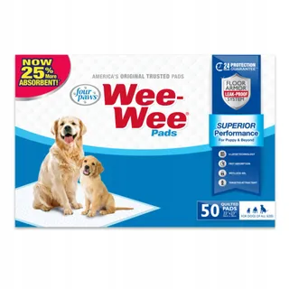 INTERPET Four Paws Plaspads Hygiënisch 50 Stuks — miniatuur 1