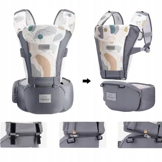 BEBEAR Ergonomische Draagzak 6-in-1 3D Air Mesh Baby Kind — miniatuur 13
