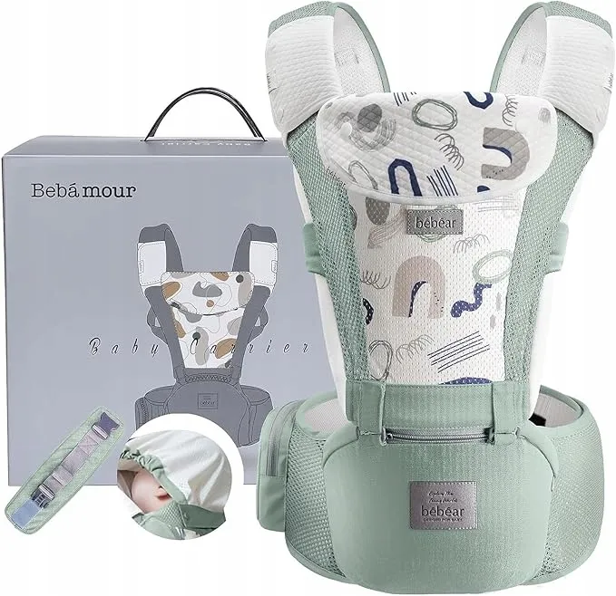 BEBEAR Ergonomische Draagzak 6-in-1 3D Air Mesh Baby Kind — foto 11