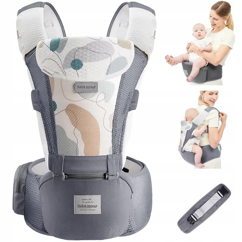 BEBEAR Ergonomische Draagzak 6-in-1 3D Air Mesh Baby Kind — foto 1
