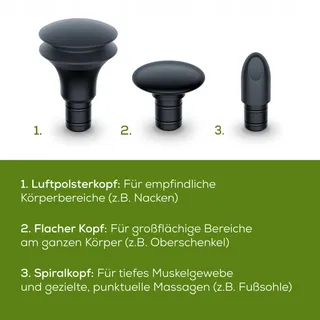 BEURER MG 79 Massagepistool Sensitive Compact 3 Opzetstukken — miniatuur 6