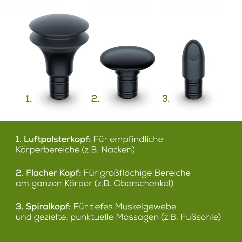 BEURER MG 79 Massagepistool Sensitive Compact 3 Opzetstukken — foto 6