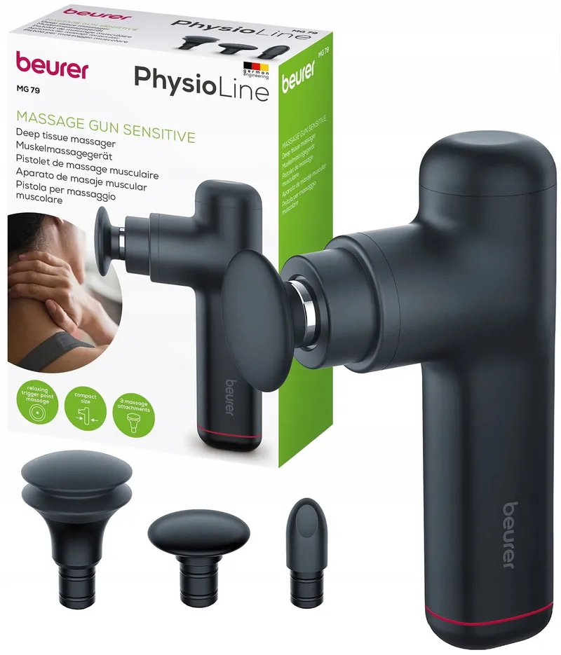 BEURER MG 79 Massagepistool Sensitive Compact 3 Opzetstukken — foto 10