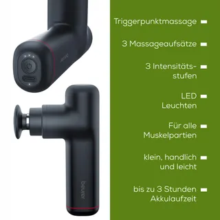 BEURER MG 79 Massagepistool Sensitive Compact 3 Opzetstukken — miniatuur 9