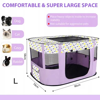 FALTBAR Opvouwbare Kooi Puppy's Draagbaar L — miniatuur 2