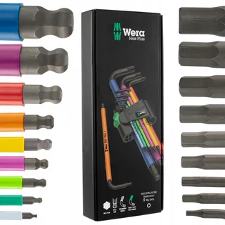 WERA 950 SPKL/9 Hex-Plus Inbussleutelset Metrisch BlackLaser — miniatuur 11