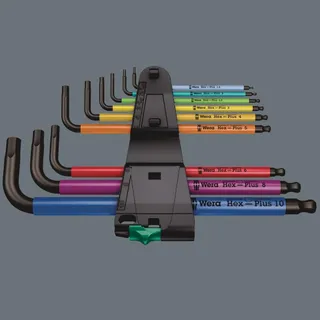 WERA 950 SPKL/9 Hex-Plus Inbussleutelset Metrisch BlackLaser — miniatuur 2