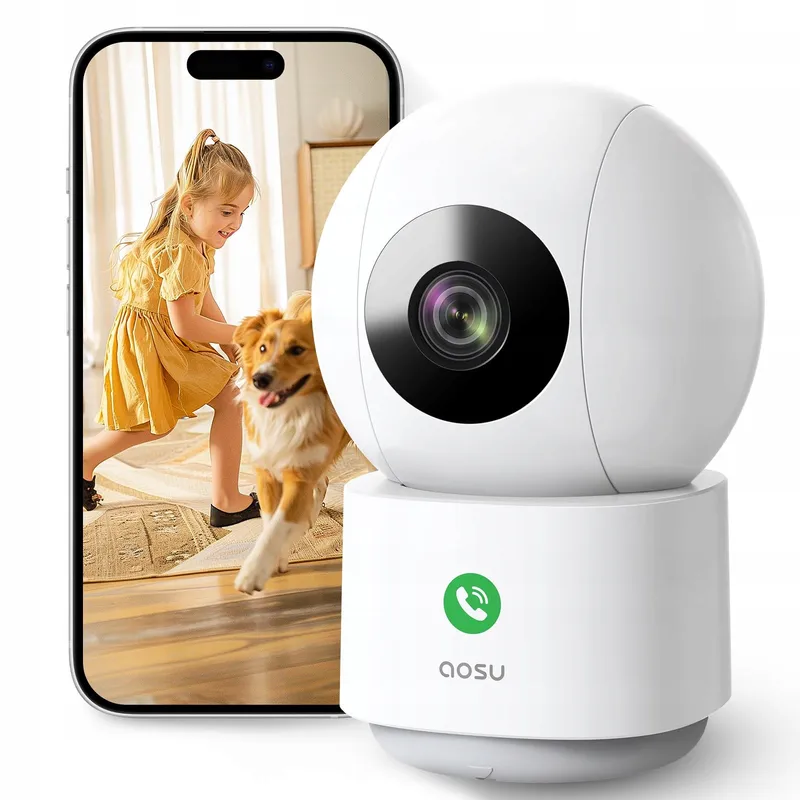 AOSU Binnencamera 2K 5G 2,4GHz 360 Kinderen Huisdieren Alexa — foto 1