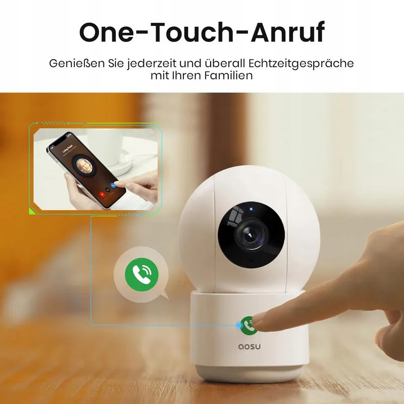 AOSU Binnencamera 2K 5G 2,4GHz 360 Kinderen Huisdieren Alexa — foto 4