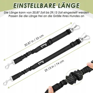 EYEIN Hondentuigje met Autogordel Verstelbaar Rood M — miniatuur 8