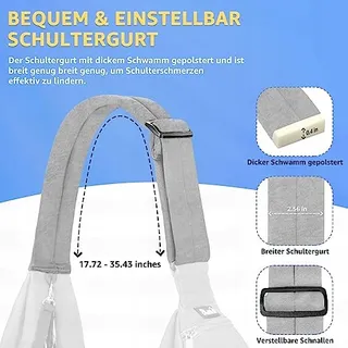 SLOWTON Hondentas Verstelbare Schouderriem Grijs — miniatuur 5