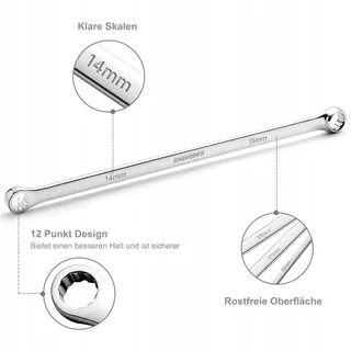 BINGCOBBER Ringsleutelset 8-delig Lang 8mm-24mm — miniatuur 4
