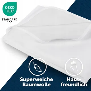 BLUMTAL Matrasbeschermer 70x140cm 2 Stuks Waterdicht Oeko-Tex — miniatuur 5