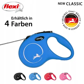FLEXI New Classic S Riem 8m Blauw Honden tot 12kg — miniatuur 4