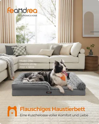 FEANDREA Orthopedisch Hondenbed Groot Waterdicht 106x81x18cm — miniatuur 2
