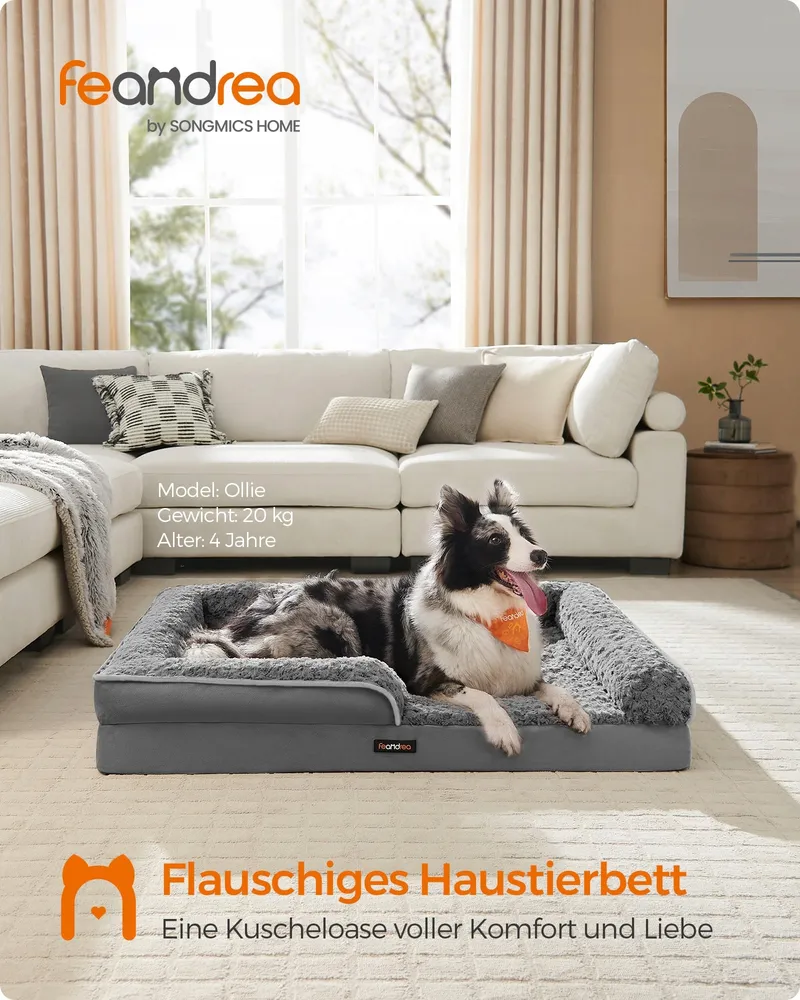 FEANDREA Orthopedisch Hondenbed Groot Waterdicht 106x81x18cm — foto 2