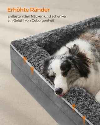 FEANDREA Orthopedisch Hondenbed Groot Waterdicht 106x81x18cm — miniatuur 4