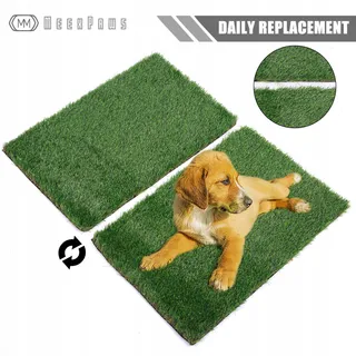MEEXPAWS Hondentoilet Kunstgras Groot 85x59cm — miniatuur 2