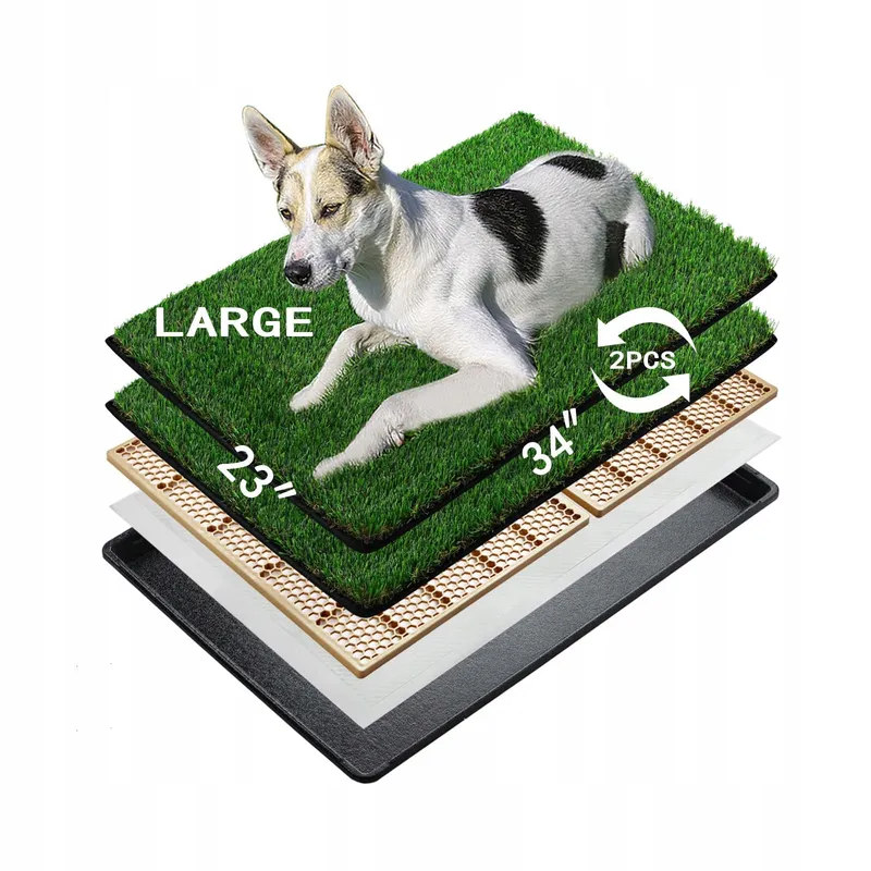MEEXPAWS Hondentoilet Kunstgras Groot 85x59cm — foto 1