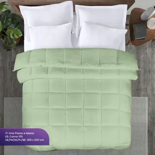 UTOPIA BEDDING Dekbed 200x200cm 370GSM Het Hele Jaar Groen — miniatuur 2
