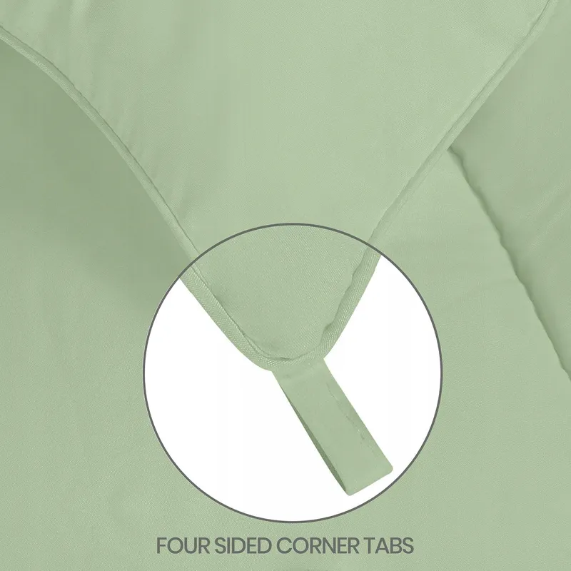 UTOPIA BEDDING Dekbed 200x200cm 370GSM Het Hele Jaar Groen — foto 6