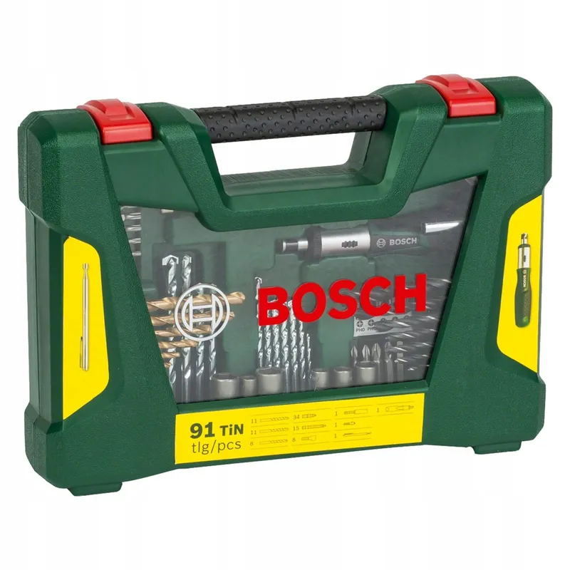 BOSCH V-Line Titanium Boren- En Bitset 91-delig Hout Steen Metaal — foto 2