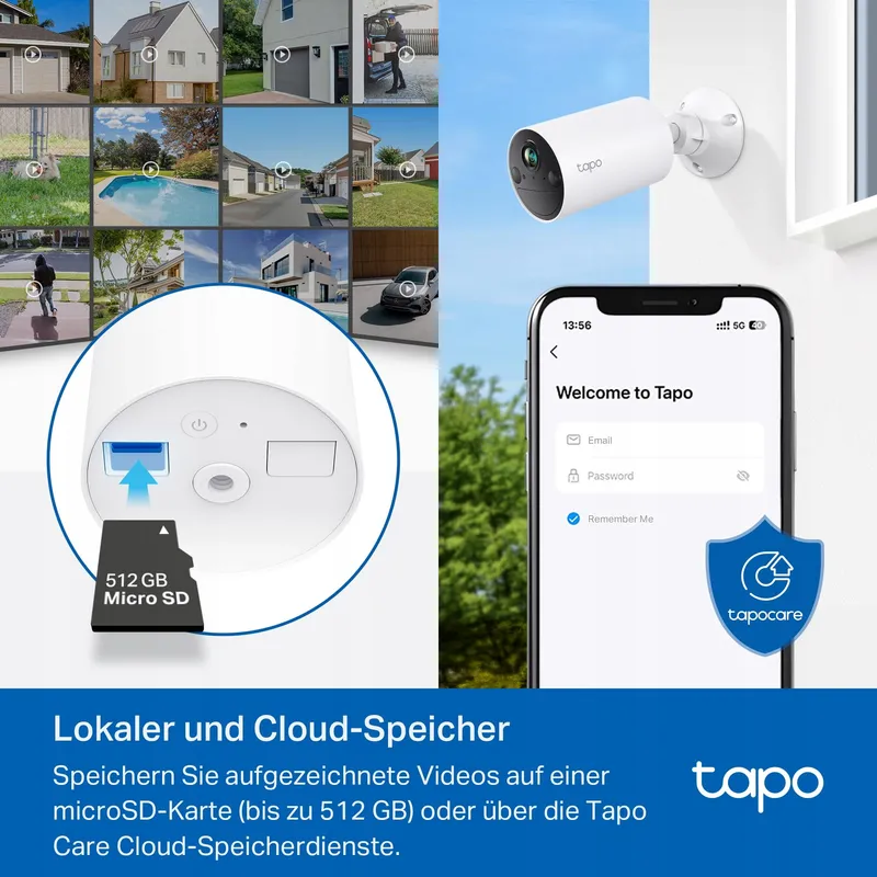 TAPO C410 Buitencamera met Accu MicroSD 6400mAh — foto 6