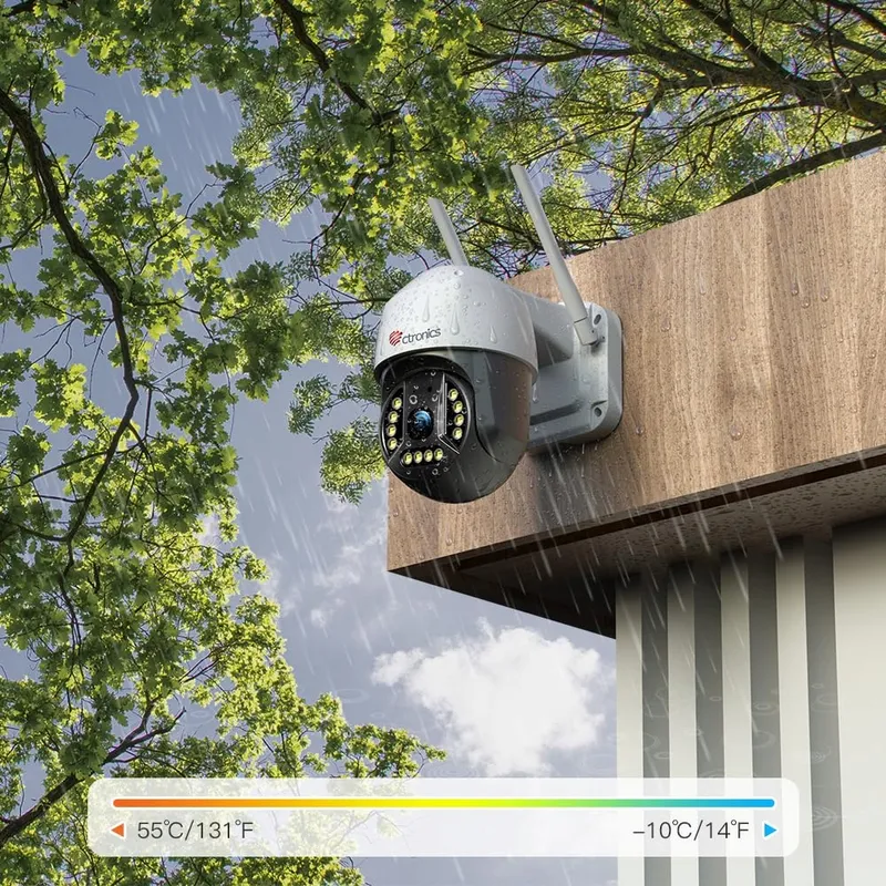 CTRONICS Bewakingscamera Buiten 4K 8MP WiFi PTZ Bewegingsdetectie IP66 — foto 8
