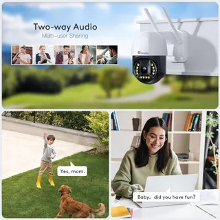 CTRONICS Bewakingscamera Buiten 4K 8MP WiFi PTZ Bewegingsdetectie IP66 — miniatuur 6