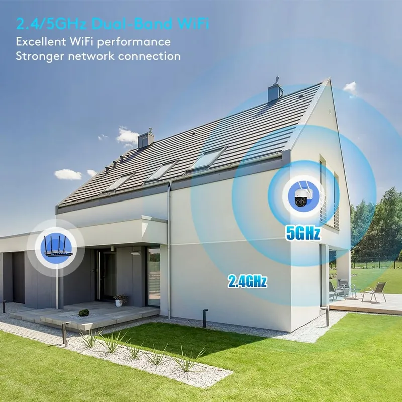 CTRONICS Bewakingscamera Buiten 4K 8MP WiFi PTZ Bewegingsdetectie IP66 — foto 3