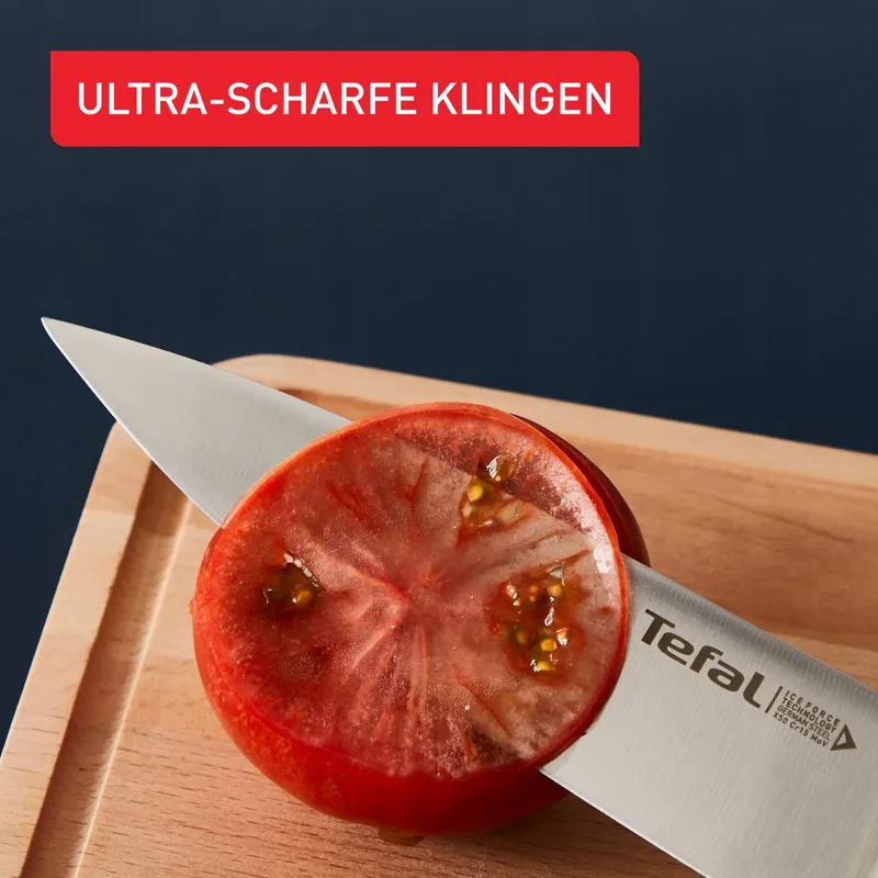 TEFAL Ice Force Messenblok Hout 5 Messen Roestvrij Staal — foto 4
